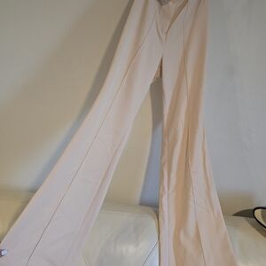 House of CB Cream Flare Jumpsuit